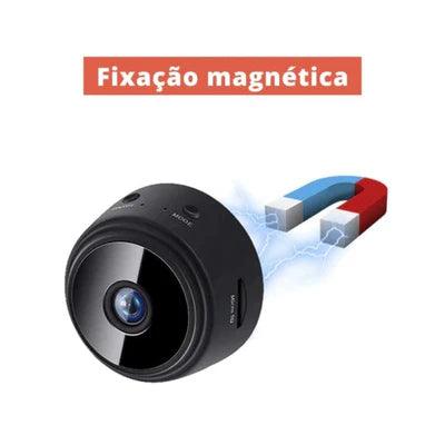 Mini Câmera de Segurança Sem Fio com Visão Noturna Colorida Full HD